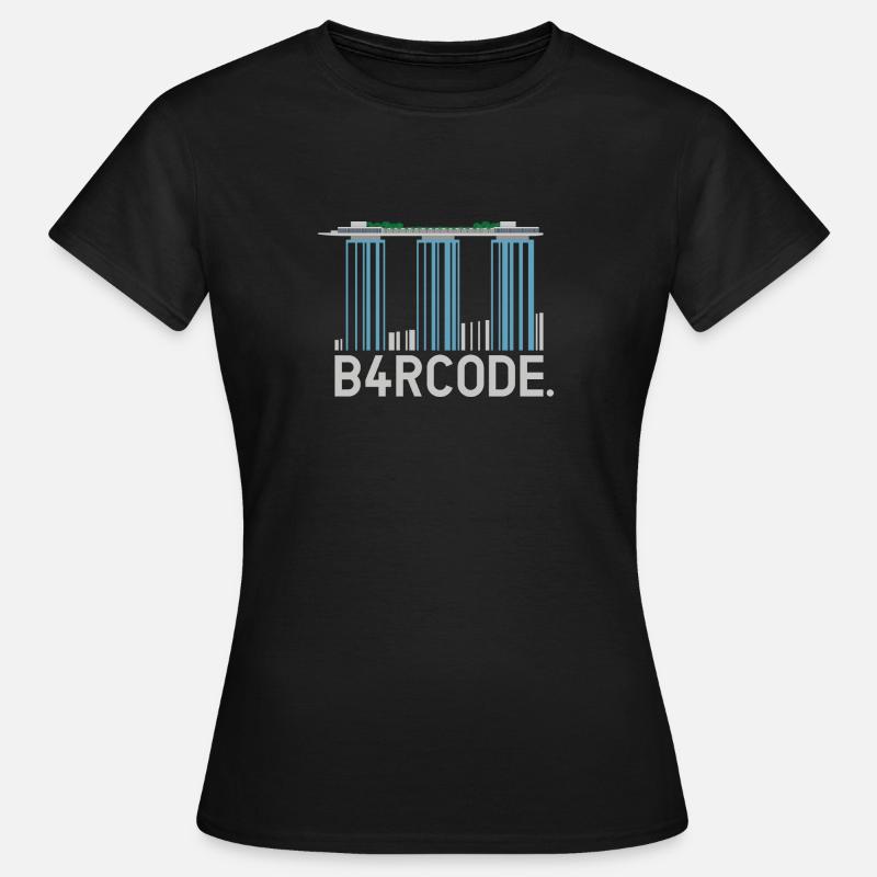 B4RCODE. Singapore - Women's T-Shirt - black