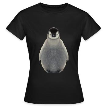 Pinguine Pinguin Seevogel Meerestier Wirbeltier - Frauen T-Shirt - Schwarz - Vorne - AI Model Female 172 dark (172cm)