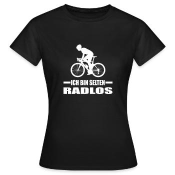 Fahrrad - Frauen T-Shirt - Schwarz - Vorne - AI Model Female 172 dark (172cm)