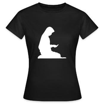 Pray - Women's T-Shirt - black - Front - AI Model Female 172 dark (172cm)