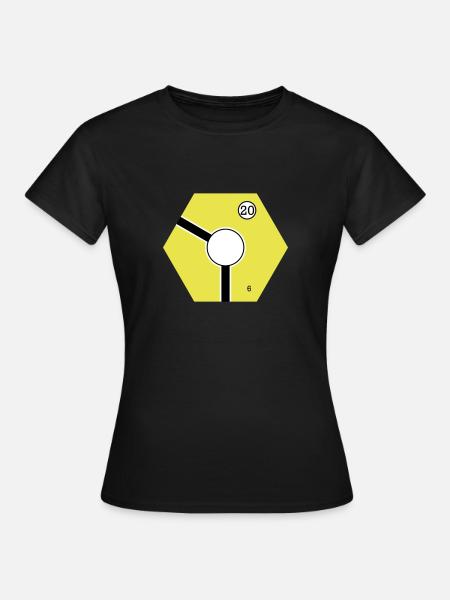 Tile Yellow - Women's T-Shirt - black