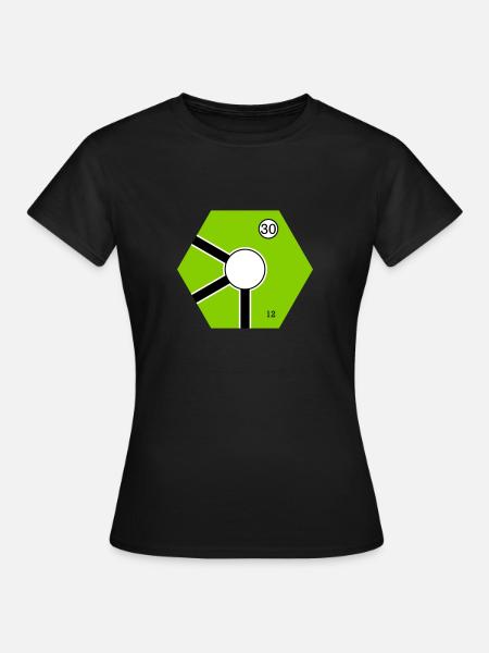 Tile Green - Women's T-Shirt - black