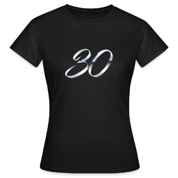 Argent 30 - T-shirt Femme - noir - Devant - AI Model Female 172 dark (172cm)