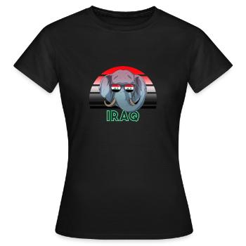 Irak - Frauen T-Shirt - Schwarz - Vorne - AI Model Female 172 dark (172cm)