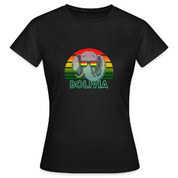 Bolivien - Frauen T-Shirt - Schwarz - Vorne - AI Model Female 172 dark (172cm)