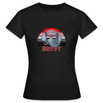 Ägypten - Frauen T-Shirt - Schwarz - Vorne - AI Model Female 172 dark (172cm)