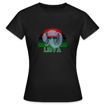 Libya - Women's T-Shirt - black - Front - AI Model Female 172 dark (172cm)