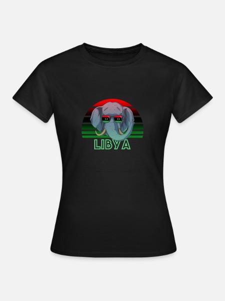 Libyen - Frauen T-Shirt - Schwarz