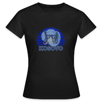 Kosovo - T-shirt Femme - noir - Devant - AI Model Female 172 dark (172cm)