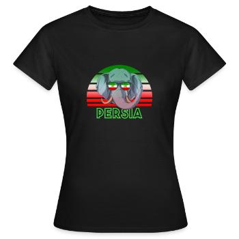 Perse - T-shirt Femme - noir - Devant - AI Model Female 172 dark (172cm)