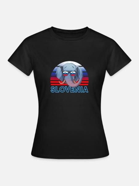 Slowenien - Frauen T-Shirt - Schwarz