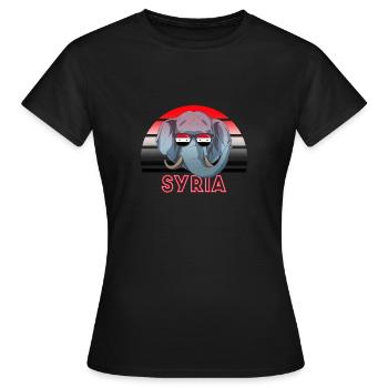 Syria - Women's T-Shirt - black - Front - AI Model Female 172 dark (172cm)