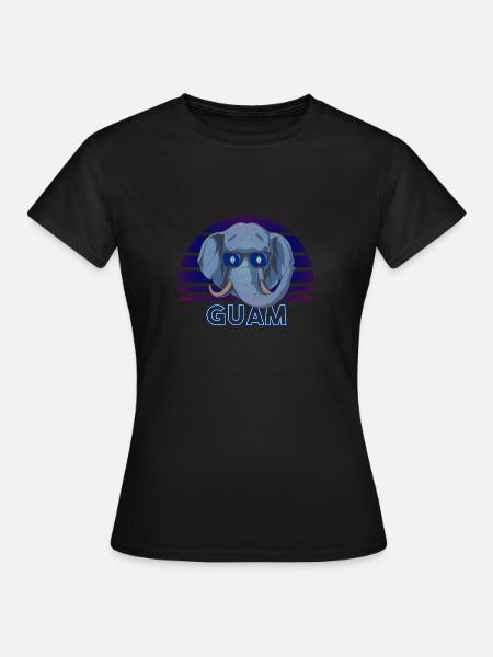 Guam - Frauen T-Shirt - Schwarz