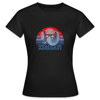 Kiribati - Frauen T-Shirt - Schwarz - Vorne - AI Model Female 172 dark (172cm)