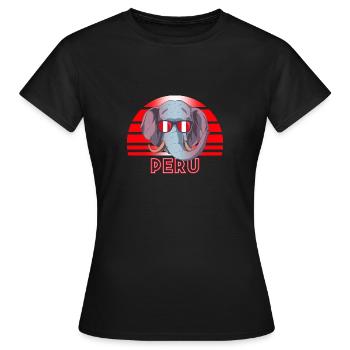 Peru - Women's T-Shirt - black - Front - AI Model Female 172 dark (172cm)