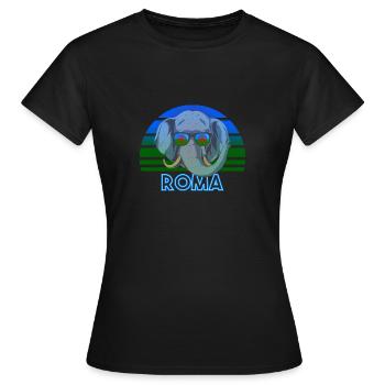Roma - Women's T-Shirt - black - Front - AI Model Female 172 dark (172cm)