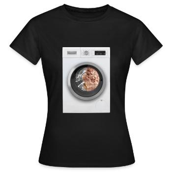 Brainwash - Frauen T-Shirt - Schwarz - Vorne - AI Model Female 172 dark (172cm)