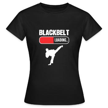 Blackbelt Store Dedicated Person Gift - Women's T-Shirt - black - Front - AI Model Female 172 dark (172cm)