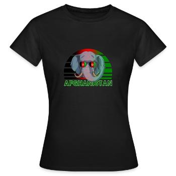 Afghanistan - T-shirt Femme - noir - Devant - AI Model Female 172 dark (172cm)