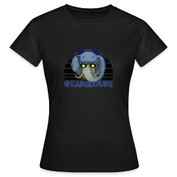 Guadeloupe - Frauen T-Shirt - Schwarz - Vorne - AI Model Female 172 dark (172cm)