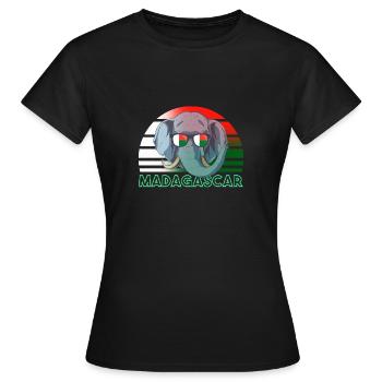 Madagaskar - Frauen T-Shirt - Schwarz - Vorne - AI Model Female 172 dark (172cm)