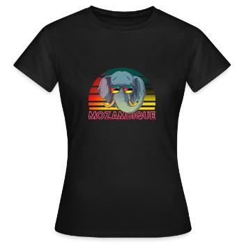 Mozambique - T-shirt Femme - noir - Devant - AI Model Female 172 dark (172cm)