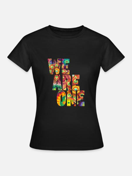 Goa Psytrance - Dame-T-shirt - sort