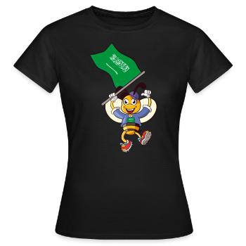 Saudi Arabia Bee - Women's T-Shirt - black - Front - AI Model Female 172 dark (172cm)
