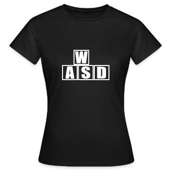 Game Player Console Controller Online Graphics lol - T-shirt Femme - noir - Devant - AI Model Female 172 dark (172cm)