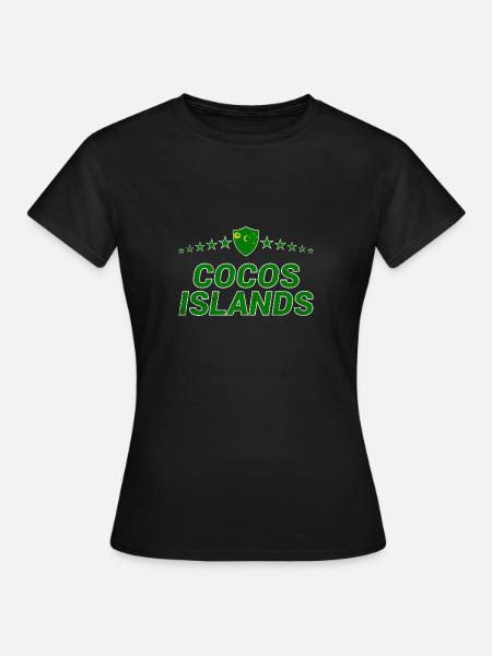 Kokosinseln - Frauen T-Shirt - Schwarz