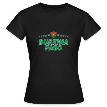 Burkina Faso - T-shirt Femme - noir - Devant - AI Model Female 172 dark (172cm)