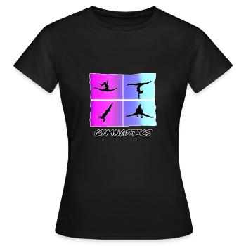 Gymnastics - Gymnastics, Gymnastics - Women's T-Shirt - black - Front - AI Model Female 172 dark (172cm)