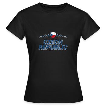 Tschechische Republik - Frauen T-Shirt - Schwarz - Vorne - AI Model Female 172 dark (172cm)