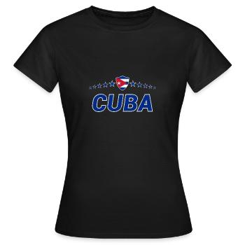 Cuba - T-shirt Femme - noir - Devant - AI Model Female 172 dark (172cm)