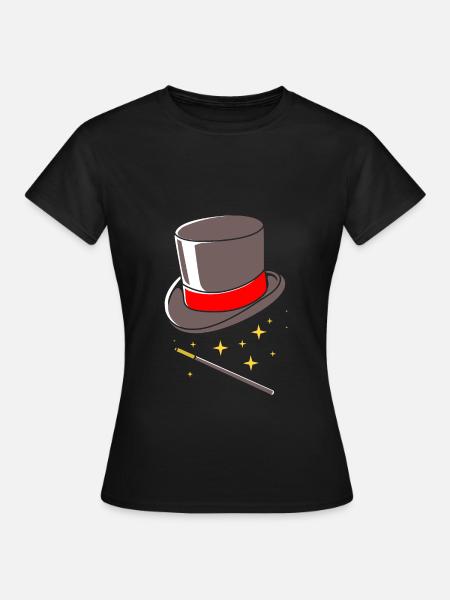 Zauberer Magie Magier - Frauen T-Shirt - Schwarz