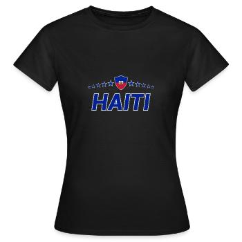 Haiti - Frauen T-Shirt - Schwarz - Vorne - AI Model Female 172 dark (172cm)
