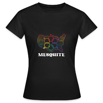 Mesquite Pride Month Pride Flag LGBT Community LGB - T-shirt Femme - noir - Devant - AI Model Female 172 dark (172cm)