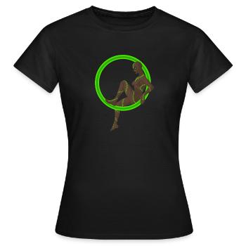 Mystische Elfe - Frauen T-Shirt - Schwarz - Vorne - AI Model Female 172 dark (172cm)
