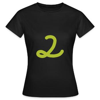 2 Numéro deux - T-shirt Femme - noir - Devant - AI Model Female 172 dark (172cm)