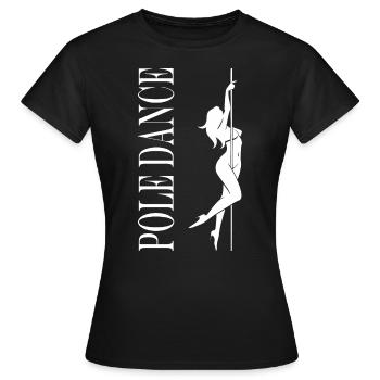 Women's pole dancing pole dancing - Women's T-Shirt - black - Front - AI Model Female 172 dark (172cm)