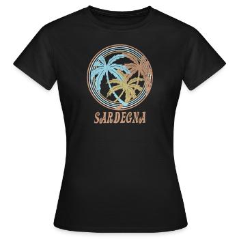 Sardinia - Women's T-Shirt - black - Front - AI Model Female 172 dark (172cm)