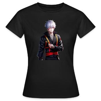 Anime Person japonais - T-shirt Femme - noir - Devant - AI Model Female 172 dark (172cm)