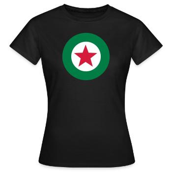 MOD Target Stern Italia - Frauen T-Shirt - Schwarz - Vorne - AI Model Female 172 dark (172cm)