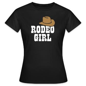 Rodeo - Frauen T-Shirt - Schwarz - Vorne - AI Model Female 172 dark (172cm)
