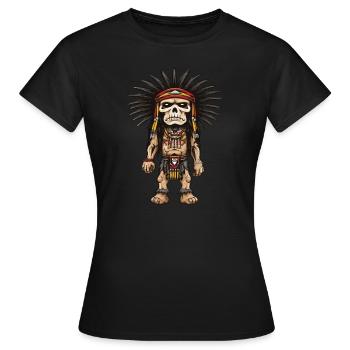 Indiens Apaches - T-shirt Femme - noir - Devant - AI Model Female 172 dark (172cm)