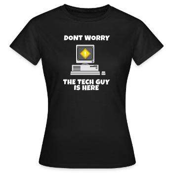 Exécuter cmd | Nerd informatique | Concepteur web | CSS | exe - T-shirt Femme - noir - Devant - AI Model Female 172 dark (172cm)