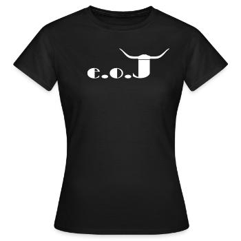 Joe - Frauen T-Shirt - Schwarz - Vorne - AI Model Female 172 dark (172cm)