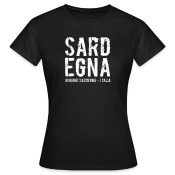 Île de Sardaigne, Italie, Mer Méditerranée - T-shirt Femme - noir - Devant - AI Model Female 172 dark (172cm)