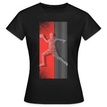 Handballeur Handballeur - T-shirt Femme - noir - Devant - AI Model Female 172 dark (172cm)