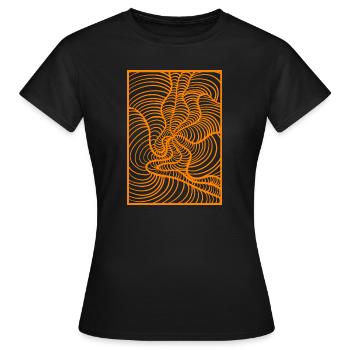 Oktober Rost - Frauen T-Shirt - Schwarz - Vorne - AI Model Female 172 dark (172cm)